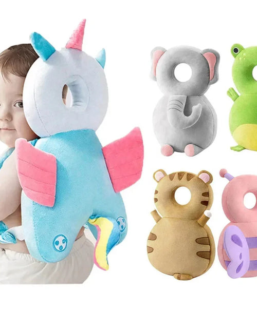 Load image into Gallery viewer, Baby Head Fall Protection Pad Cushion Cartoon Soft Security Pillows Backpack Newborn Headrest Security Pillows Backpack Toddler