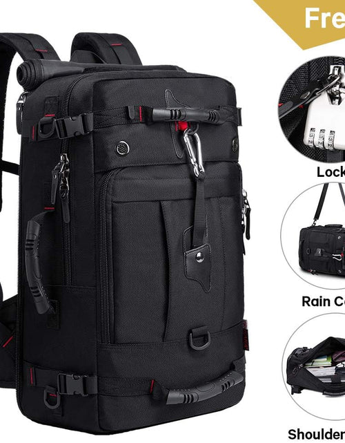 Load image into Gallery viewer, Travel Backpack, Carry on Backpack Durable Convertible Duffle Bag Fit for 17.3 Inch Laptop for Men and Women(Large 40L)
