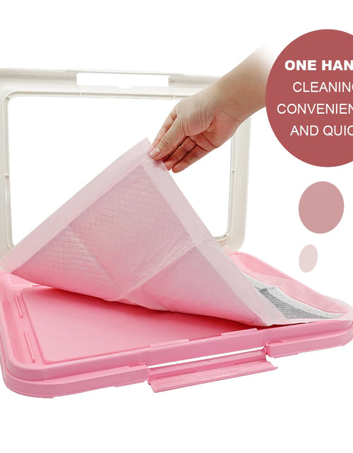 Load image into Gallery viewer, Portable Dog Training Toilet Indoor Dogs Potty Pet Toilet for Small Dogs Cats Cat Litter Box Puppy Pad Holder Tray Pet Supplies