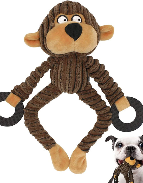 Load image into Gallery viewer, Squeaky Puppy Toys Plush Puppy Chew Toys for Teething Training Dog Toys for Small Dogs Toys for Cute Monkey Interactive Dog Toys