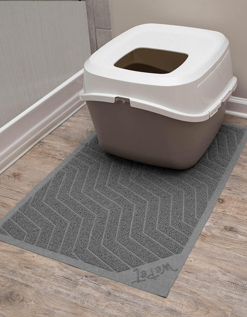 Load image into Gallery viewer, Cat Litter Mat, Kitty Litter Trapping Mesh Mat, 35 X 23 Inch Large, Premium Durable PVC Rug, No Phthalate, Urine Waterproof, Easy Clean, Washable, Scatter Control, Litter Box Carpet