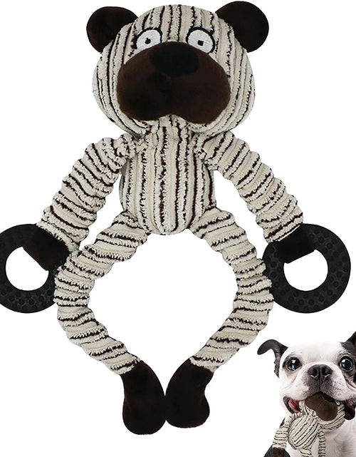Load image into Gallery viewer, Squeaky Puppy Toys Plush Puppy Chew Toys for Teething Training Dog Toys for Small Dogs Toys for Cute Monkey Interactive Dog Toys