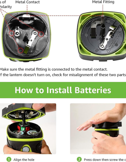 Load image into Gallery viewer, LE 1000LM Battery Powered LED Camping Lantern, Waterproof Tent Light with 4 Light Modes, Camping Essentials, Portable Lantern Flashlight for Camping, Hurricane, Emergency, Hiking, Power Outages