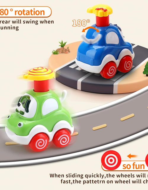 Load image into Gallery viewer, Amy&Benton Baby Toy Cars for 1 2 Year Old Toddler Cartoon Wind up Cars for Boys Birthday Gift Toys