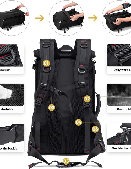 Load image into Gallery viewer, Travel Backpack, Carry on Backpack Durable Convertible Duffle Bag Fit for 17.3 Inch Laptop for Men and Women(Large 40L)