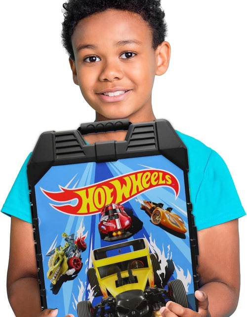 Load image into Gallery viewer, Hot Wheels: 48 Cart Storage Case, Easy Grip Carrying Case, Makes Collecting and Clean up Easy and Fun, Styles in Case May Vary, for Ages 3 and Up