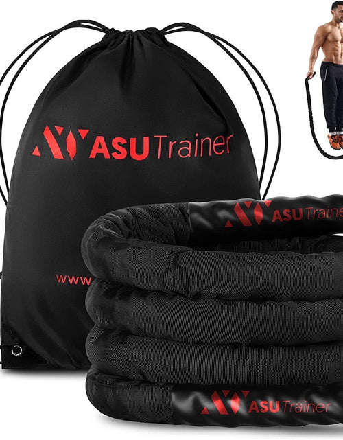 Load image into Gallery viewer, ASSU Trainer Exercise Jump Rope Weighted Jump Ropes for Fitness with Nylon Sleeve and Bag 4.5Lb