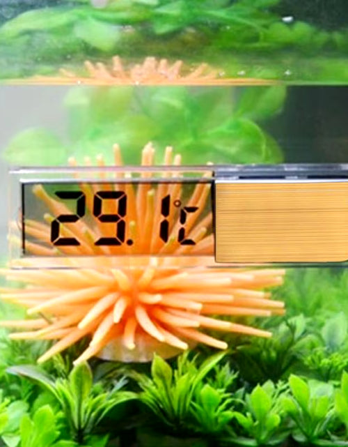 Load image into Gallery viewer, Digital Electronic Aquarium Thermometer, Plastic, Metal, 3D, Fish Tank Temp Meter, Gold, Silver, New Arrival