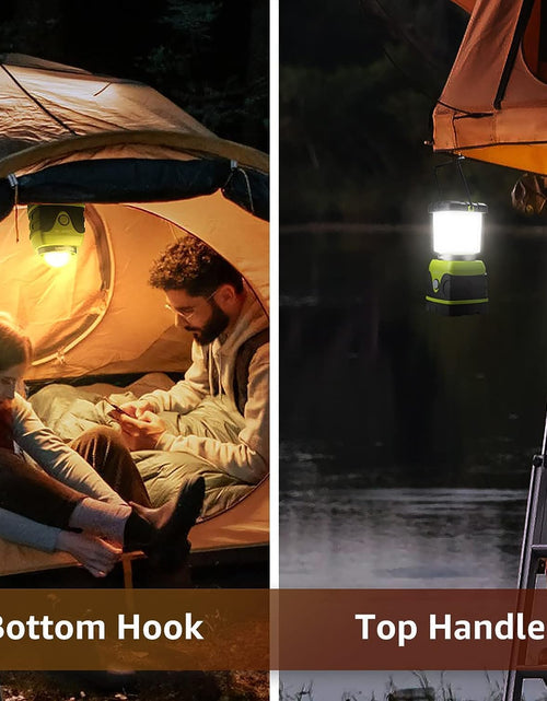 Load image into Gallery viewer, LE 1000LM Battery Powered LED Camping Lantern, Waterproof Tent Light with 4 Light Modes, Camping Essentials, Portable Lantern Flashlight for Camping, Hurricane, Emergency, Hiking, Power Outages