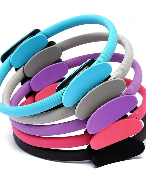 Load image into Gallery viewer, Yoga Fitness Ring Circle Pilates Women Girl Exercise Home Resistance Elasticity Yoga Gym Workout Pilates Ring Circle