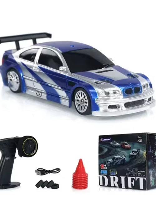 Load image into Gallery viewer, 2.4G RC Drift Car 1/43 4WD Remote Control Car High Speed Four Wheel Drive Radio Controlled Mini Racing Car Model Boy Toy Gift