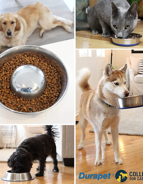 Load image into Gallery viewer, Durapet Dog Bowls, Dog Food Bowls & Dog Water Bowls (Stainless Steel Dog Bowl to Replace Ceramic Dog Bowls) Large Dog Bowls, Dog Bowls Medium Sized Dogs & Dog Bowls Small Size Dog