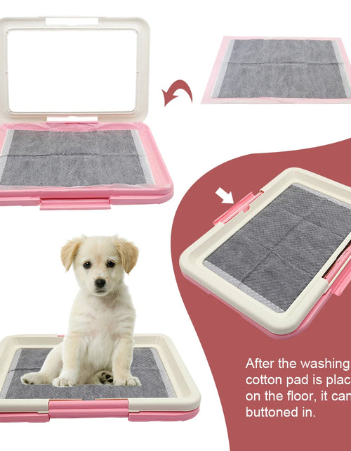 Load image into Gallery viewer, Portable Dog Training Toilet Indoor Dogs Potty Pet Toilet for Small Dogs Cats Cat Litter Box Puppy Pad Holder Tray Pet Supplies