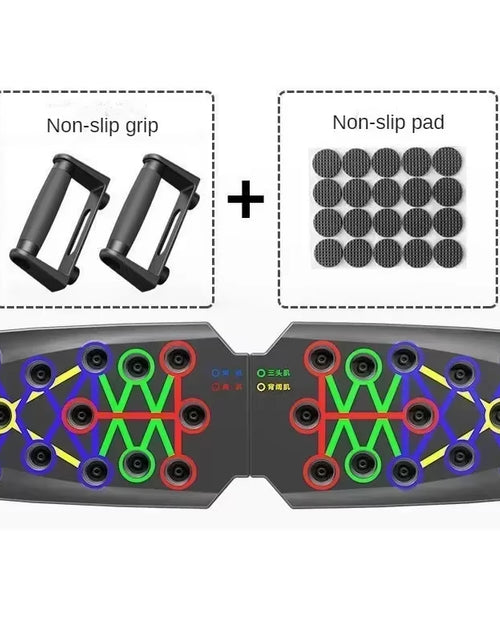 Load image into Gallery viewer, Portable Multifunctional Push-Up Board Set with Handles Foldable Fitness Equipment for Chest Abdomen Arms and Back Training