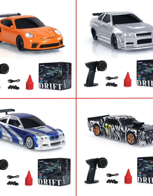 Load image into Gallery viewer, 2.4G RC Drift Car 1/43 4WD Remote Control Car High Speed Four Wheel Drive Radio Controlled Mini Racing Car Model Boy Toy Gift