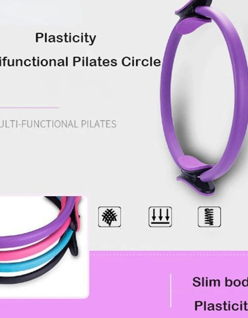 Load image into Gallery viewer, Yoga Fitness Ring Circle Pilates Women Girl Exercise Home Resistance Elasticity Yoga Gym Workout Pilates Ring Circle
