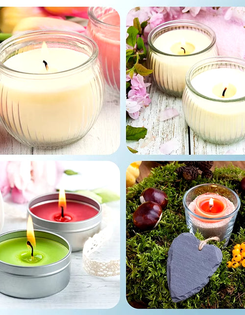 Load image into Gallery viewer, 100PC Candle Wicks of 6IN Candle Wicks Stickers DIY Cotton Candle Making Kit for Candle Making