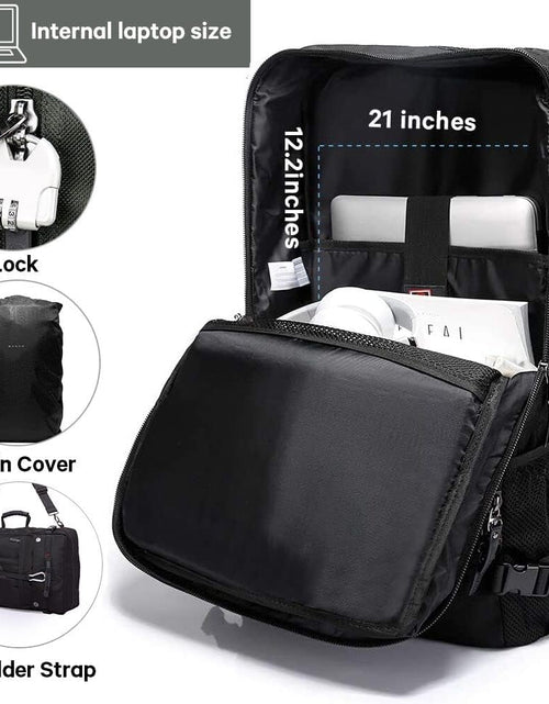 Load image into Gallery viewer, Travel Backpack, Carry on Backpack Durable Convertible Duffle Bag Fit for 17.3 Inch Laptop for Men and Women(Large 40L)