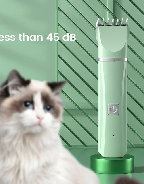 Load image into Gallery viewer, 4 in 1 Electric Pet Hair Trimmer Grooming Clippers Cat Trimer Nail Grinder Professional Rechargeable Haircut Machine for Dogs