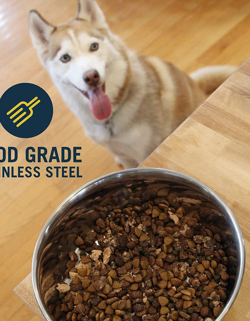 Load image into Gallery viewer, Durapet Dog Bowls, Dog Food Bowls & Dog Water Bowls (Stainless Steel Dog Bowl to Replace Ceramic Dog Bowls) Large Dog Bowls, Dog Bowls Medium Sized Dogs & Dog Bowls Small Size Dog