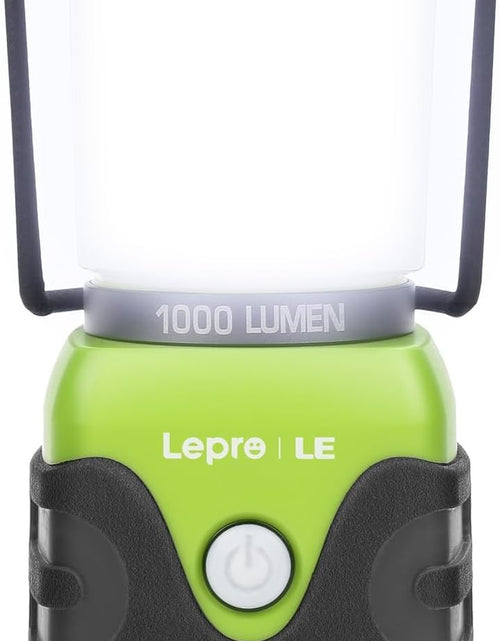 Load image into Gallery viewer, LE 1000LM Battery Powered LED Camping Lantern, Waterproof Tent Light with 4 Light Modes, Camping Essentials, Portable Lantern Flashlight for Camping, Hurricane, Emergency, Hiking, Power Outages