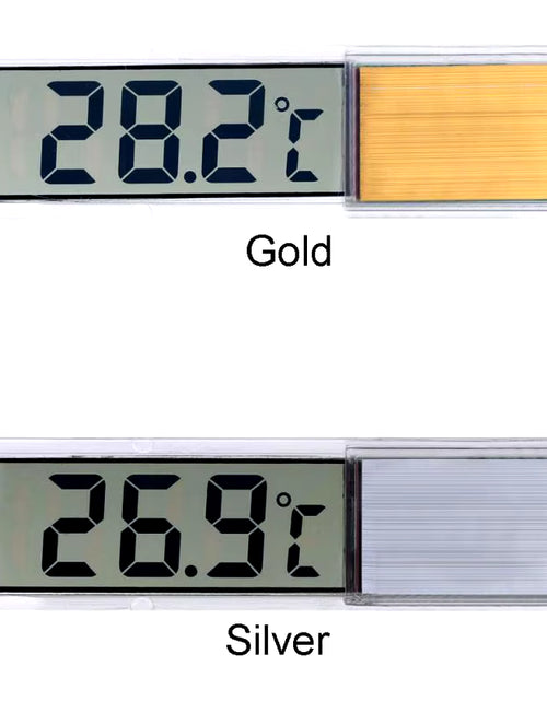 Load image into Gallery viewer, Digital Electronic Aquarium Thermometer, Plastic, Metal, 3D, Fish Tank Temp Meter, Gold, Silver, New Arrival