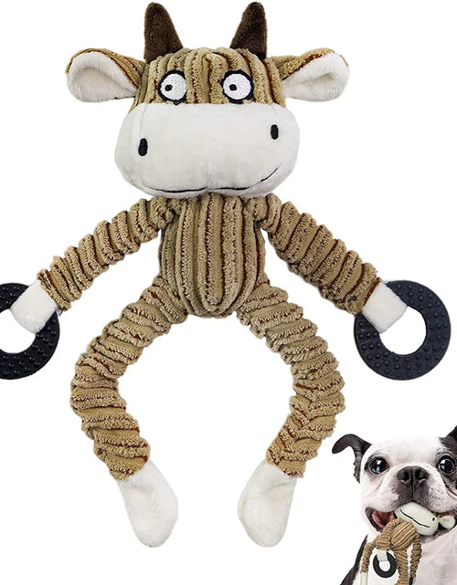 Load image into Gallery viewer, Squeaky Puppy Toys Plush Puppy Chew Toys for Teething Training Dog Toys for Small Dogs Toys for Cute Monkey Interactive Dog Toys