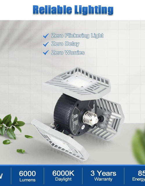 Load image into Gallery viewer, Three Led Garage Light- Led Adjustable Light-Basement Led Light
