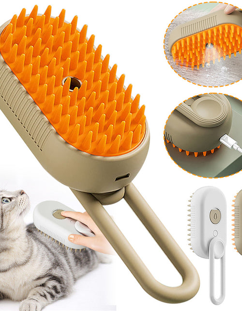 Load image into Gallery viewer, Cat Steam Brush Steamy Dog Brush 3 in 1 Electric Spray Cat Hair Brushes for Massage Pet Grooming Comb Hair Removal Combs Pet Products
