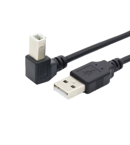 USB 2.0 a Male to USB B Male Type B BM up & down & Left & Right Angle Printer Scanner 90 Degree Cable BM Angled Cable 0.3M-1.5M