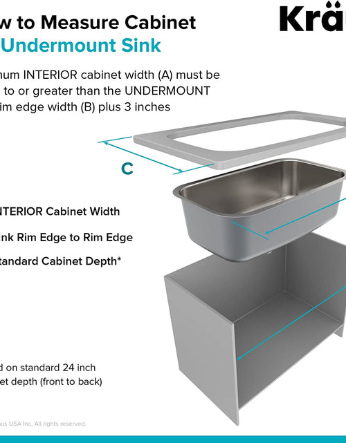 Load image into Gallery viewer, KBU22 32 Inch Undermount 50/50 Double Bowl 16 Gauge Stainless Steel Kitchen Sink
