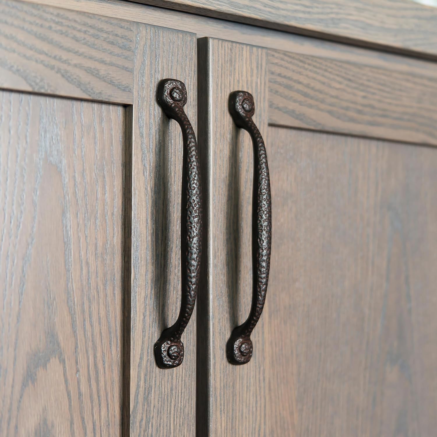 P2996-RI Refined Rustic Collection Pull, 192Mm (7-9/16") Center to Center, Rustic Iron Finish