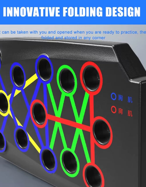 Load image into Gallery viewer, Multifunctional Push up Boards Press up Board Equipment Pushup Stands Push up Boards Exercise Board with Resistance Band
