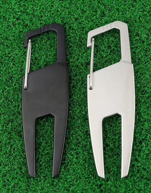 Load image into Gallery viewer, Golf Divot Tool Golf Putting Green Fork Zinc Alloy Golf Divot Repair Tool Pitch Groove Cleaner Golf Pitchforks Golf Accessories
