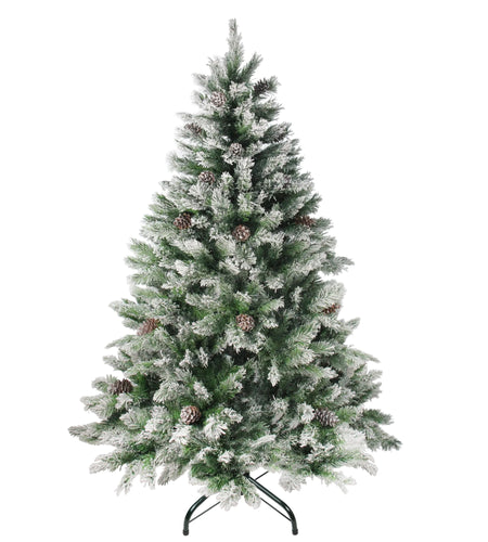 Medium Flocked Angel Pine Artificial Christmas Tree - 6' - Unlit