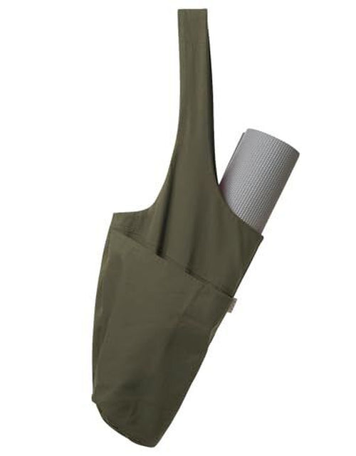 Load image into Gallery viewer, Yoga Mat Bag | the ORIGINAL Tote Yoga Bag | Sling Yoga Tote Olivine Green
