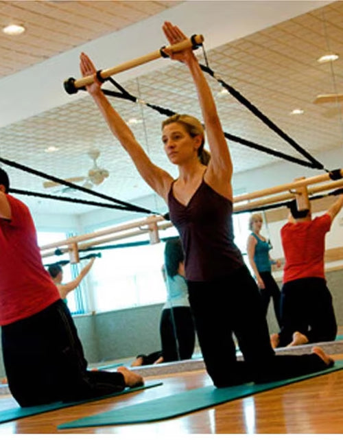 Load image into Gallery viewer, Pilates Stick Yoga Pilates Bar Barre Basic Kit Exercise Resistance Bands
