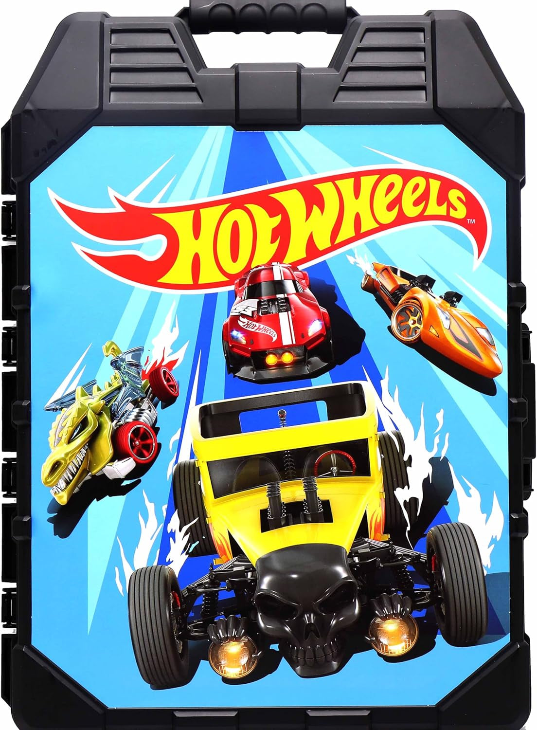 Hot Wheels: 48 Cart Storage Case, Easy Grip Carrying Case, Makes Collecting and Clean up Easy and Fun, Styles in Case May Vary, for Ages 3 and Up