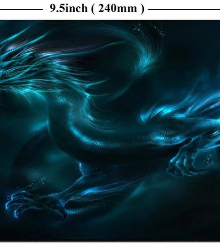 Mouse Pad Unique Design Mouse Pad Cool Blue Dragon Design Gaming Mousepad