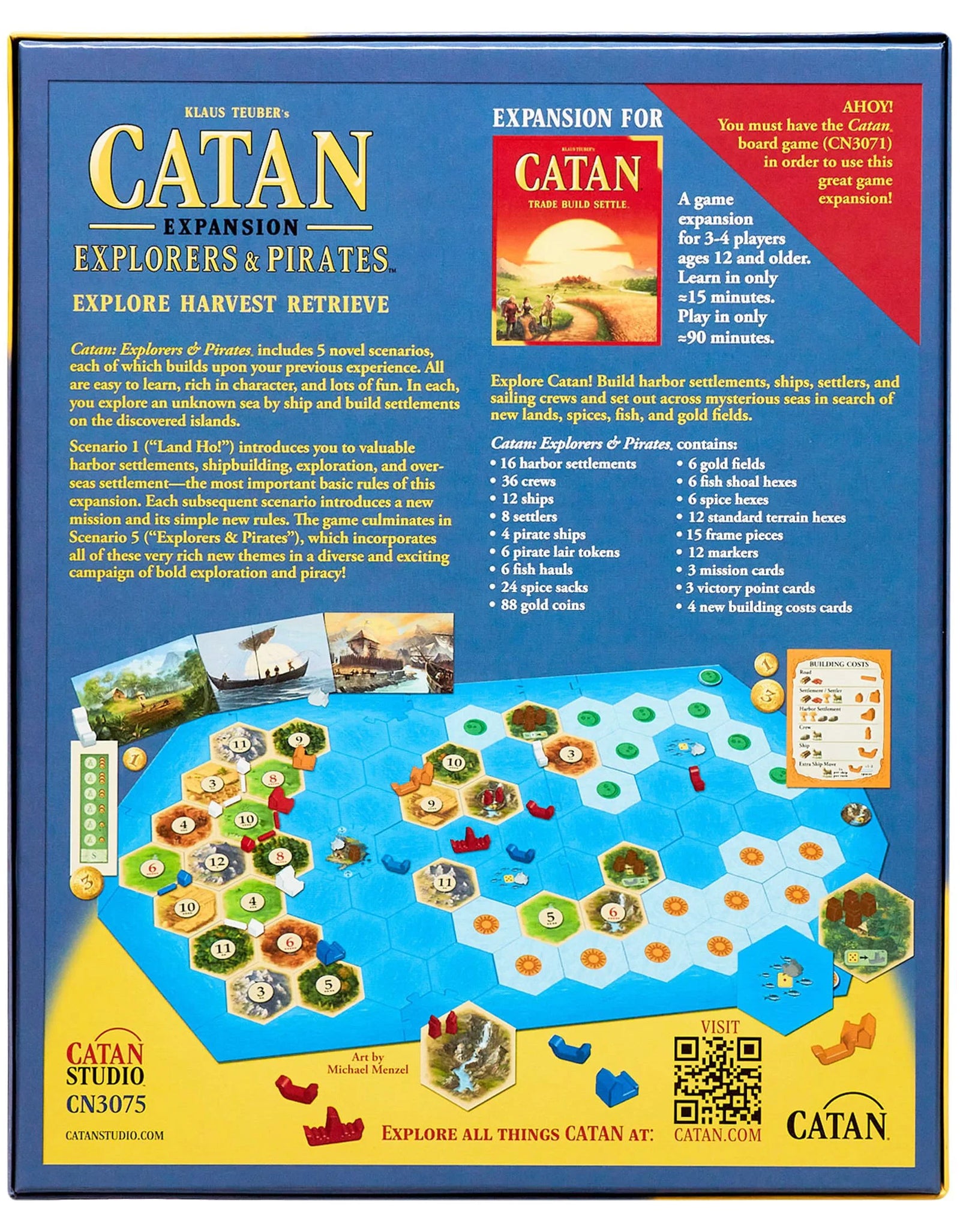Catan: Explorers & Pirates Expansion Strategy Board Game for Ages 12 and Up, from Asmodee