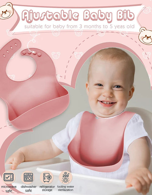 Load image into Gallery viewer, Children&#39;S Dishes Set Baby Silicone 6/8-Piece Tableware Set Suction Cups Forks Spoons Bibs Straws Cups Mother and Baby Supplies

