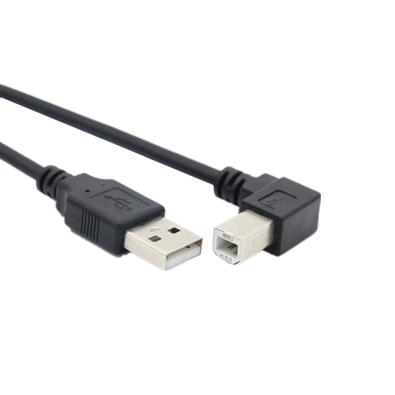 USB 2.0 a Male to USB B Male Type B BM up & down & Left & Right Angle Printer Scanner 90 Degree Cable BM Angled Cable 0.3M-1.5M