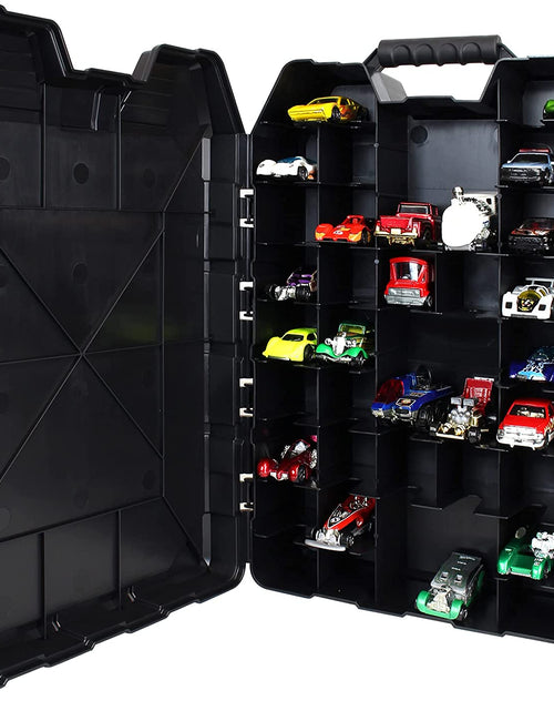 Load image into Gallery viewer, Hot Wheels: 48 Cart Storage Case, Easy Grip Carrying Case, Makes Collecting and Clean up Easy and Fun, Styles in Case May Vary, for Ages 3 and Up
