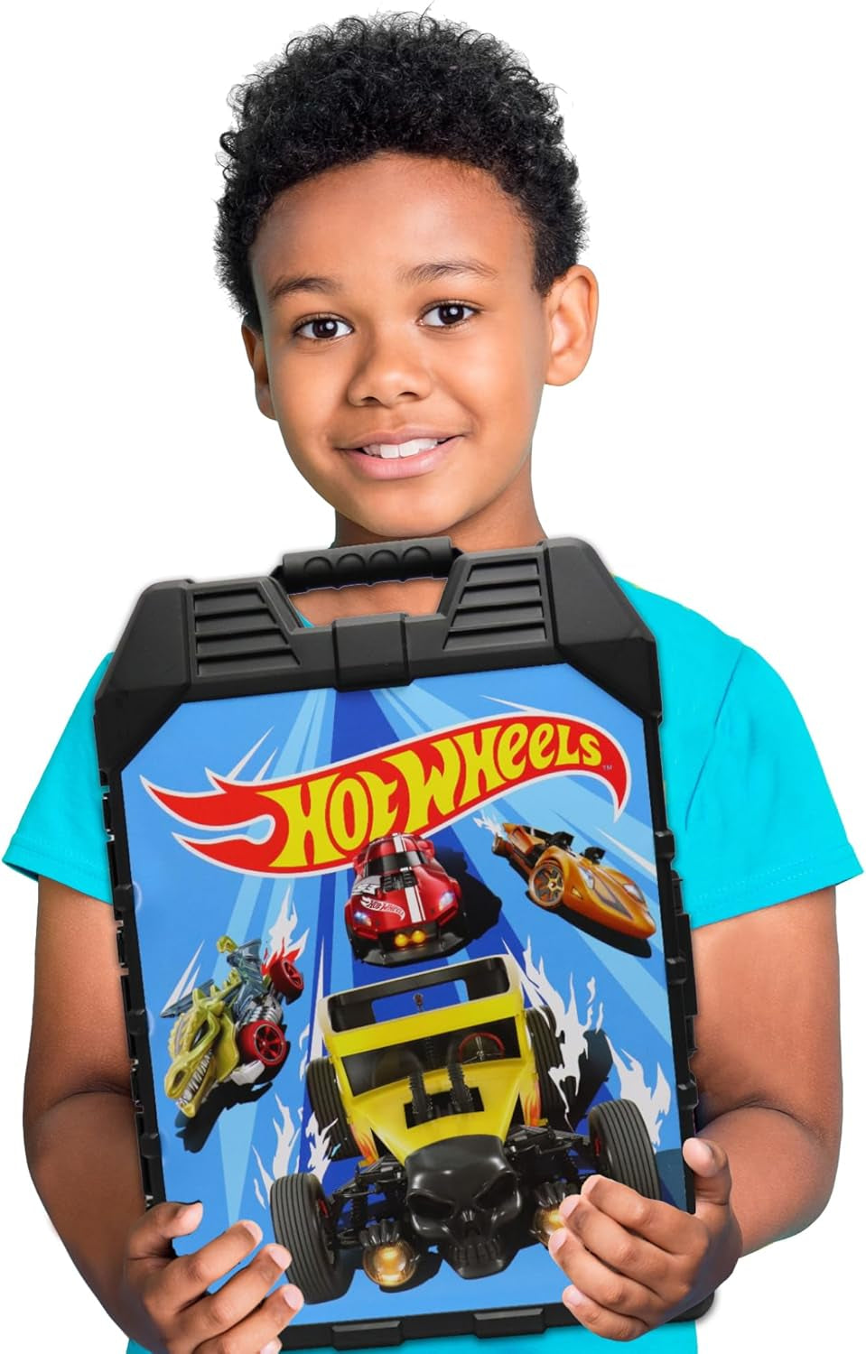 Hot Wheels: 48 Cart Storage Case, Easy Grip Carrying Case, Makes Collecting and Clean up Easy and Fun, Styles in Case May Vary, for Ages 3 and Up
