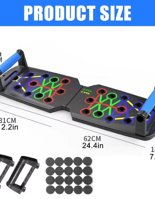 Load image into Gallery viewer, Multifunctional Push up Boards Press up Board Equipment Pushup Stands Push up Boards Exercise Board with Resistance Band
