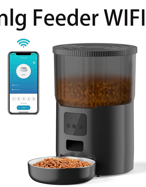 Load image into Gallery viewer, 4L Pet Feeder Tuya WIFI Automatic Dog Food Dispenser Smart Cat Feeder 2L Cat Automatic Drinking Fountain Dog Water Feeder

