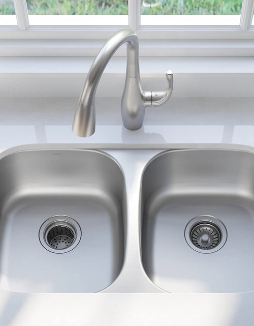 Load image into Gallery viewer, KBU22 32 Inch Undermount 50/50 Double Bowl 16 Gauge Stainless Steel Kitchen Sink
