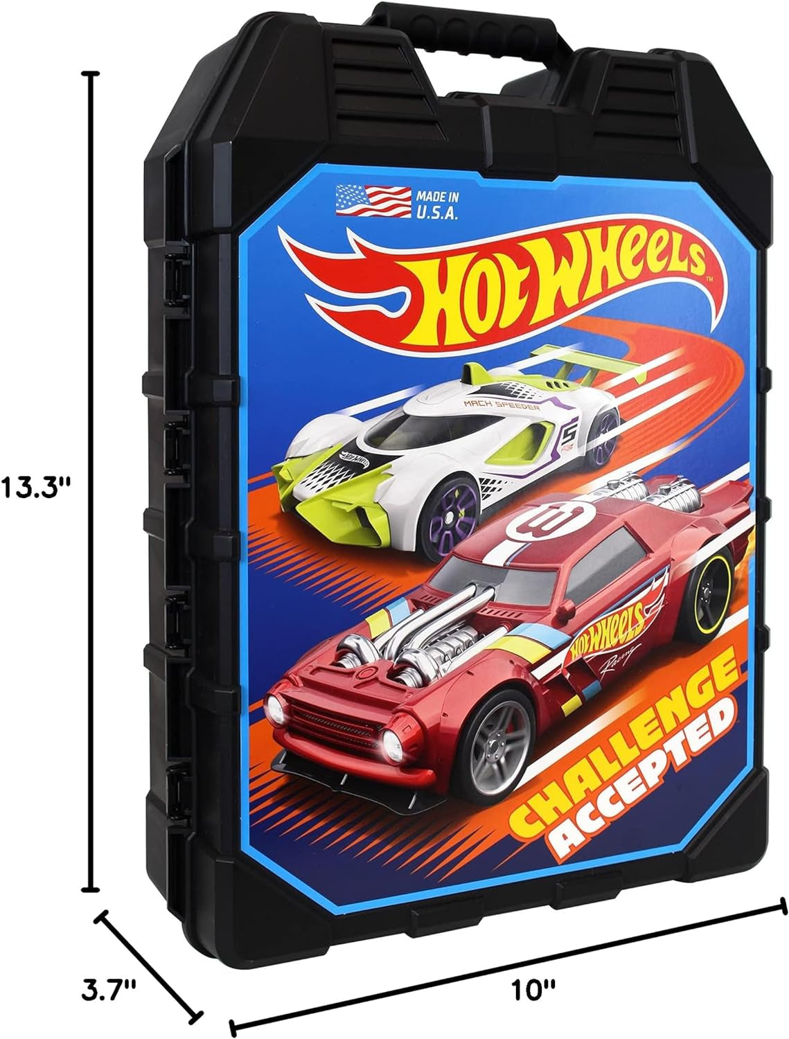 Hot Wheels: 48 Cart Storage Case, Easy Grip Carrying Case, Makes Collecting and Clean up Easy and Fun, Styles in Case May Vary, for Ages 3 and Up