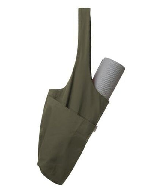 Load image into Gallery viewer, Yoga Mat Bag | the ORIGINAL Tote Yoga Bag | Sling Yoga Tote Olivine Green

