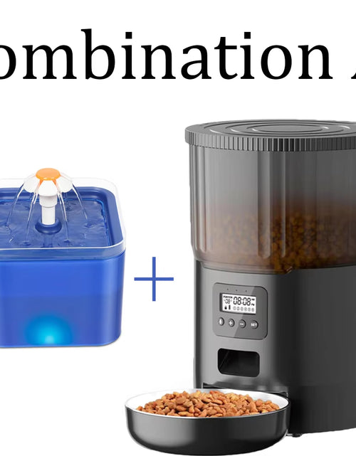 Load image into Gallery viewer, 4L Pet Feeder Tuya WIFI Automatic Dog Food Dispenser Smart Cat Feeder 2L Cat Automatic Drinking Fountain Dog Water Feeder
